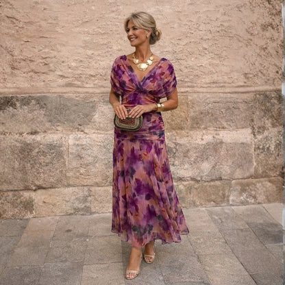 Corina - Vestido fluido con escote V