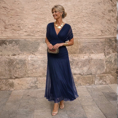Corina - Vestido fluido con escote V
