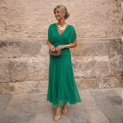 Corina - Vestido fluido con escote V