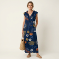 Susanna | Vestido Maxi con Volantes y Escote en V