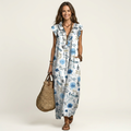 Odetta | Vestido Maxi con Volantes y Escote en V