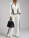 Irene - Conjunto con pantalones de ribete