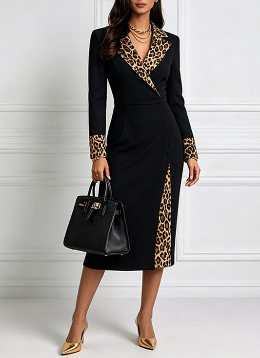 Susana - Vestido midi con estampado de leopardo