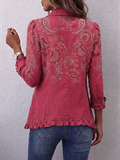 Isabel | Chaqueta Paisley Vintage con Volantes