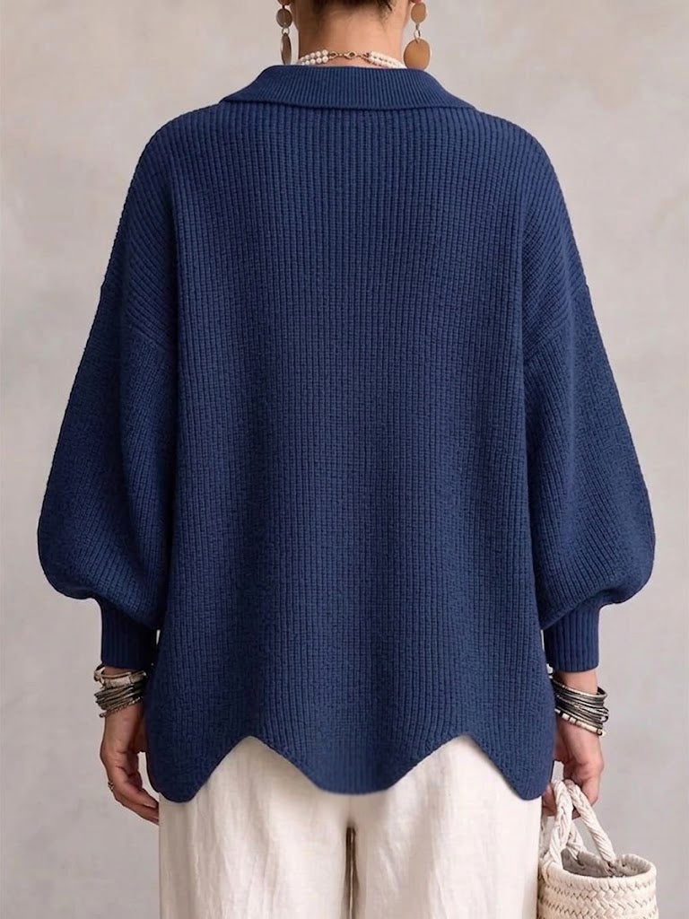 María | Cardigan Oversize con Botones Dorados