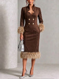 Noa - Vestido de ante forrado