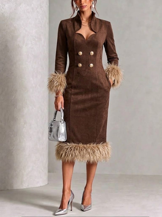 Noa - Vestido de ante forrado