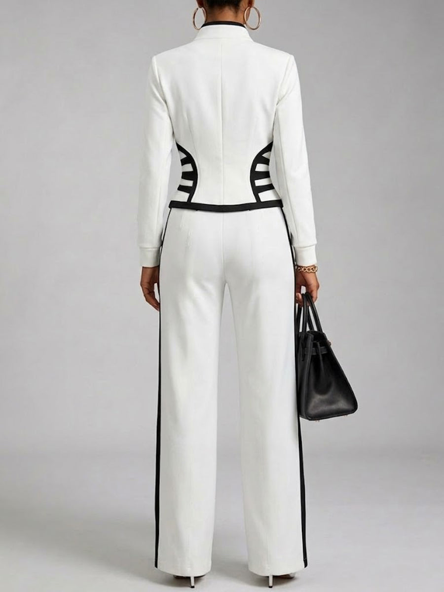 Irene - Conjunto con pantalones de ribete