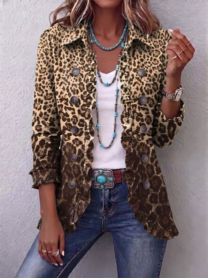 Nuria | Chaqueta Leopardo con Volantes