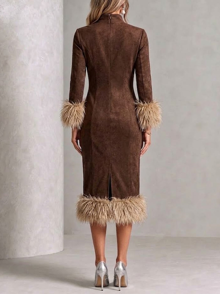 Noa - Vestido de ante forrado