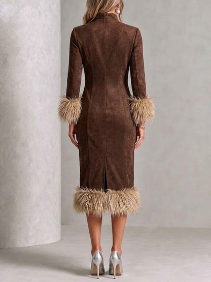 Noa - Vestido de ante forrado