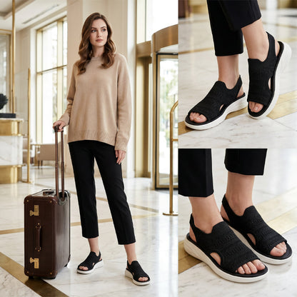 Alma - Sandalias cómodas con empeine elástico