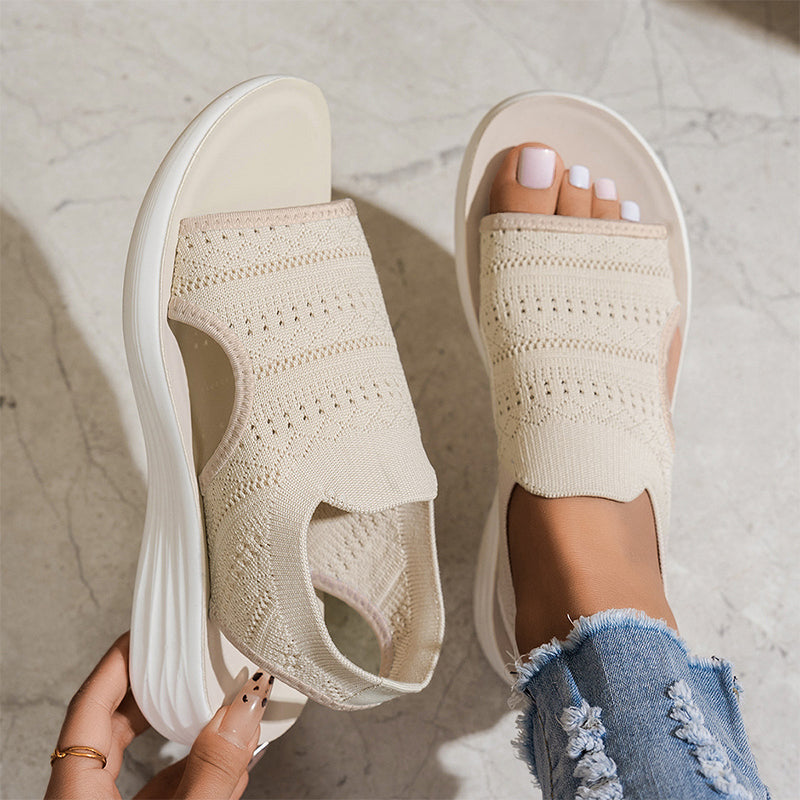 Alma - Sandalias cómodas con empeine elástico