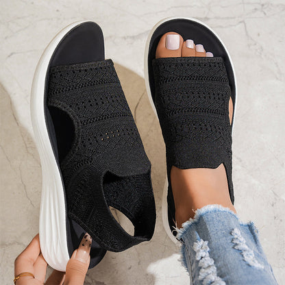 Alma - Sandalias cómodas con empeine elástico