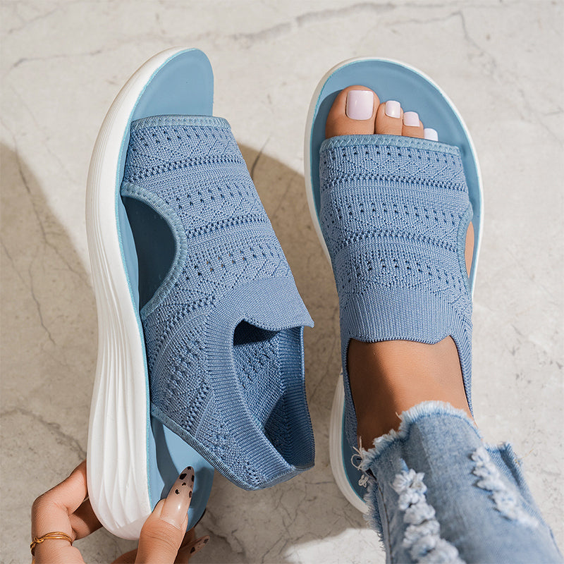 Alma - Sandalias cómodas con empeine elástico
