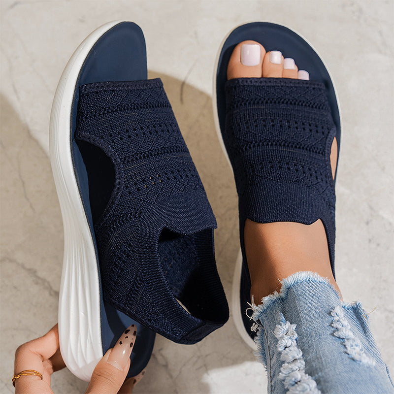 Alma - Sandalias cómodas con empeine elástico